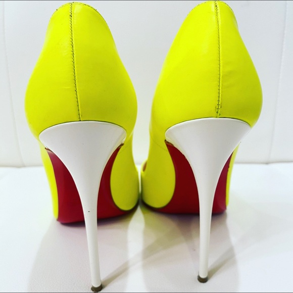 CHRISTIAN LOUBOUTIN So Kate Bi-Color Heels Sz 37.5 - Picture 4 of 6